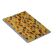 レトロの幾何学的なパターン3 ノートブック (右側)