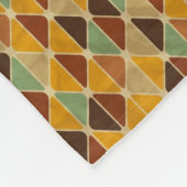 レトロの幾何学的なパターン3 フリースブランケット (角)