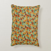 レトロの幾何学的なパターン4 アクセントクッション (裏面(縦))