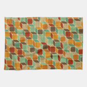 レトロの幾何学的なパターン4 キッチンタオル (横)