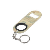 レトロの幾何学的なパターン4 キーホルダー栓抜き (裏面アングル)