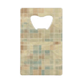 レトロの幾何学的なパターン4 クレジットカード栓抜き (裏面)