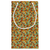 レトロの幾何学的なパターン4 スモールペーパーバッグ (裏面)