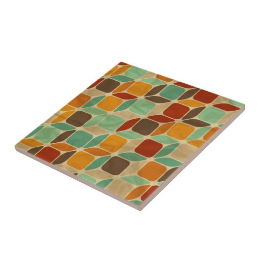 レトロの幾何学的なパターン4 タイル (側面)