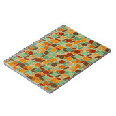 レトロの幾何学的なパターン4 ノートブック (左側)