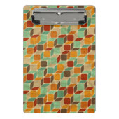 レトロの幾何学的なパターン4 ミニクリップボード (正面)