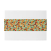 レトロの幾何学的なパターン4 招待状ベリーバンド (裏面例)