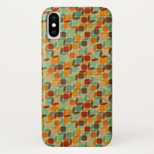 レトロの幾何学的なパターン4 iPhone X ケース