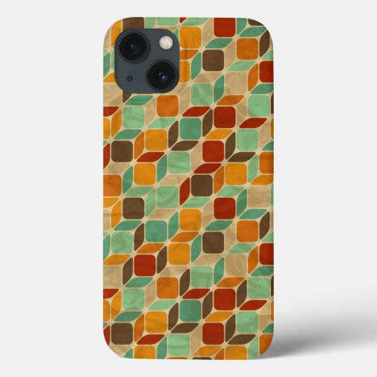 レトロの幾何学的なパターン4 Case-Mate iPhoneケース (裏面)