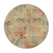 レトロの幾何学的なパターン5 カッティングボード (正面)