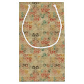 レトロの幾何学的なパターン5 スモールペーパーバッグ (裏面)