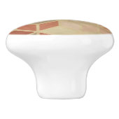 レトロの幾何学的なパターン5 セラミックノブ (側面)