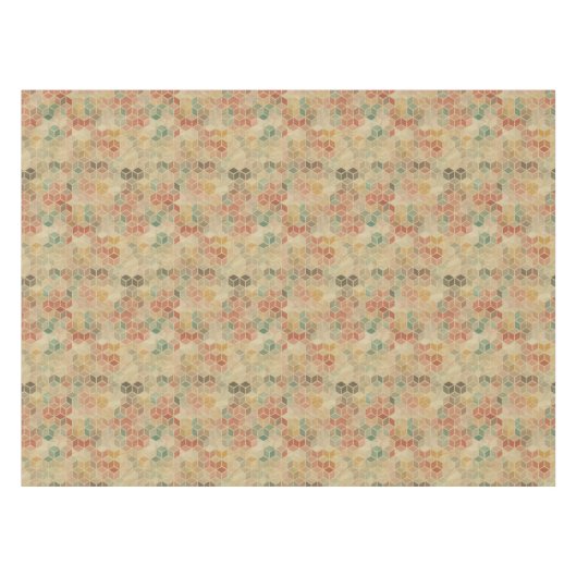 レトロの幾何学的なパターン5 テーブルクロス (正面(横))