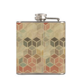 レトロの幾何学的なパターン5 フラスク (裏面)