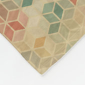 レトロの幾何学的なパターン5 フリースブランケット (角)