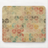 レトロの幾何学的なパターン5 マウスパッド (正面)