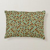 レトロの幾何学的なパターン アクセントクッション (裏面)