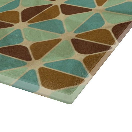 レトロの幾何学的なパターン カッティングボード (角)