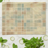 レトロの幾何学的なパターン キッチンタオル (折り畳み)