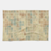 レトロの幾何学的なパターン キッチンタオル (横)