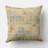 レトロの幾何学的なパターン クッション (裏面)