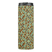 レトロの幾何学的なパターン タンブラー (裏面)