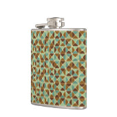 レトロの幾何学的なパターン フラスク (左)