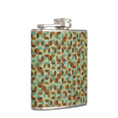 レトロの幾何学的なパターン フラスク (右)