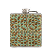 レトロの幾何学的なパターン フラスク (裏面)