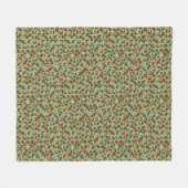 レトロの幾何学的なパターン フリースブランケット (正面(横))