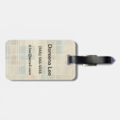 レトロの幾何学的なパターン ラゲッジタグ (裏面横)