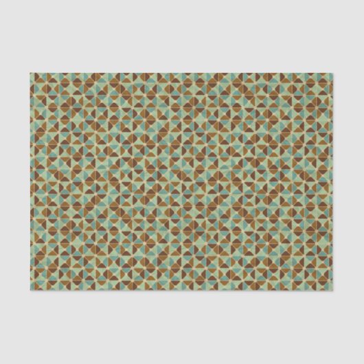 レトロの幾何学的なパターン 薄葉紙 (正面)