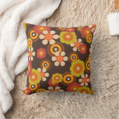 レトロの幾何学的な花の枕 クッション (ブランケット)