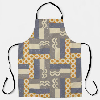 レトロの幾何形状、パタモダンーン エプロン