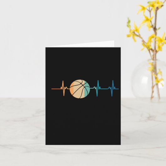 レトロの心拍 カード (黄色い花)