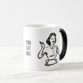 レトロの忙しい主婦 モーフィングマグカップ (正面右)