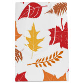 レトロの感謝祭 ミディアムペーパーバッグ (正面)