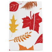 レトロの感謝祭 ミディアムペーパーバッグ (裏面)