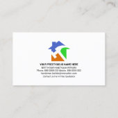 レトロの手作りツールをモチーフに、奇妙な仕事 名刺 (裏面)