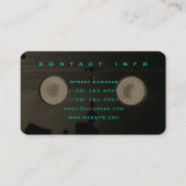 レトロの技術のモダンによって着色されるスタイル 名刺 (裏面)