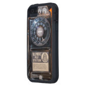 レトロの技術はあなたの頭が切れるな電話を捜します Case-Mate iPhoneケース (裏面左)