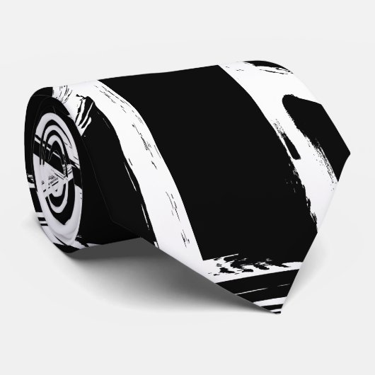 レトロの抽象的で黒い英国国旗のデザイン ネクタイ (ロール)