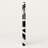 レトロの抽象的で黒い英国国旗のデザイン Case-Mate iPhoneケース (裏面/左)