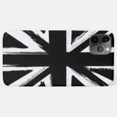 レトロの抽象的で黒い英国国旗の設計 Case-Mate iPhoneケース (裏面(横))
