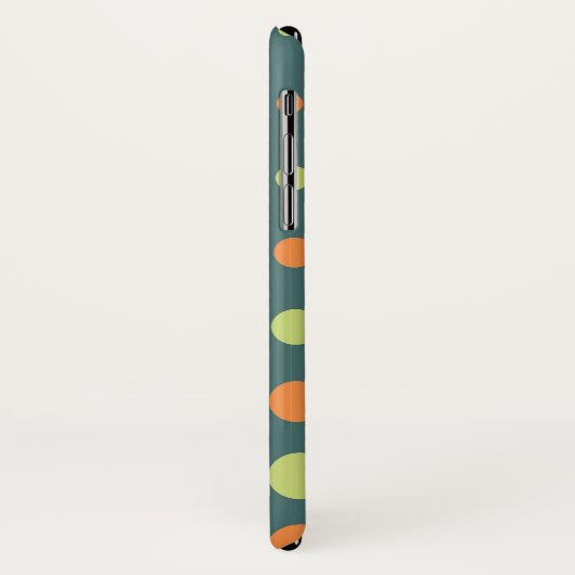 レトロの抽象美術のモダンな緑の泡電話箱 Case-Mate iPhoneケース (裏面/左)