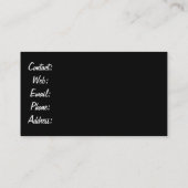 レトロの接眼レンズの名刺 名刺 (裏面)