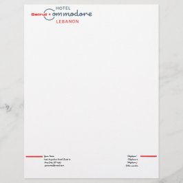 レトロの提督のホテル レターヘッド