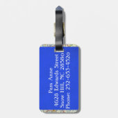 レトロの搭乗員のカスタマイズ可能な荷物のラベル ラゲッジタグ (裏面縦)