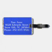 レトロの搭乗員のカスタマイズ可能な荷物のラベル ラゲッジタグ (裏面横)