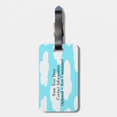 レトロの搭乗員のパーソナライズな荷物のラベル#2 ラゲッジタグ (裏面縦)